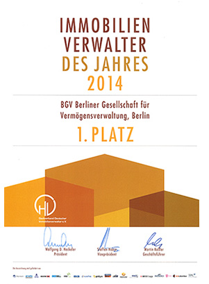 Immobilienverwalter des Jahres 2014